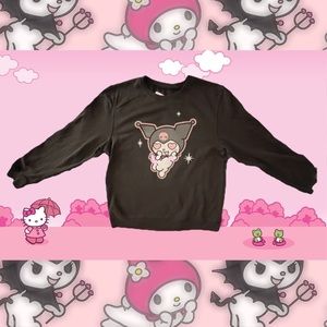 Kuromi Crewneck with Hearts (Small)